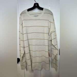 Mens Quiksilver sweater sz XXL lightweight beige. E1.2